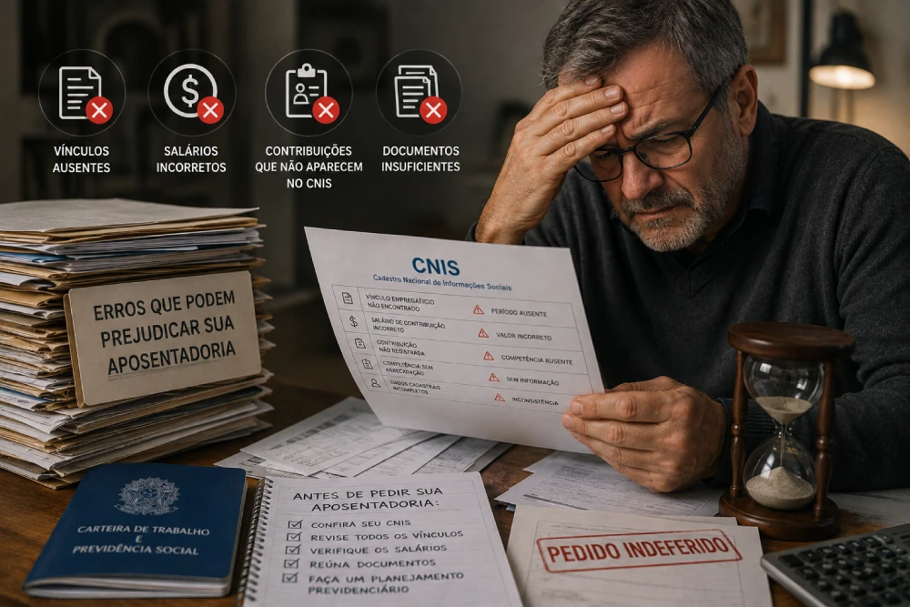 Erros na aposentadoria