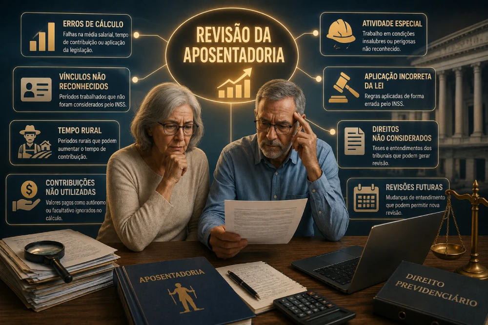Tipos de revisão de benefício do INSS