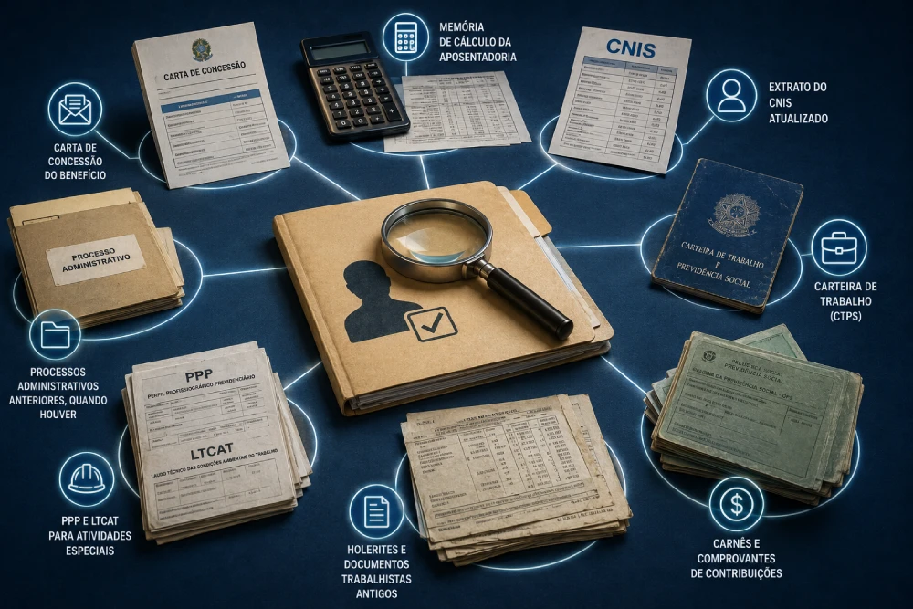 Conferência de documentos previdenciários