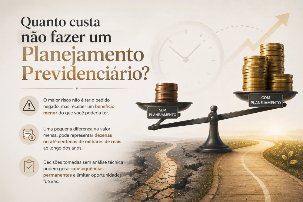 Pessoa analisando impacto financeiro da aposentadoria